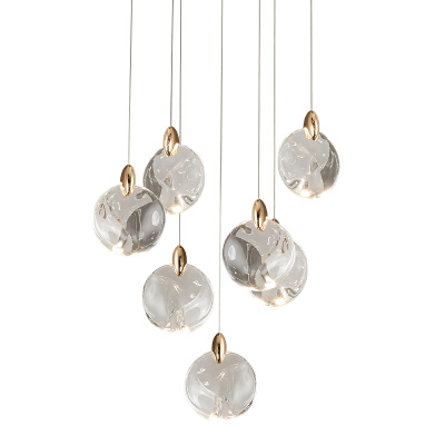 Подвесной светильник Delight Collection OD2440 OD2440-7 gold/clear