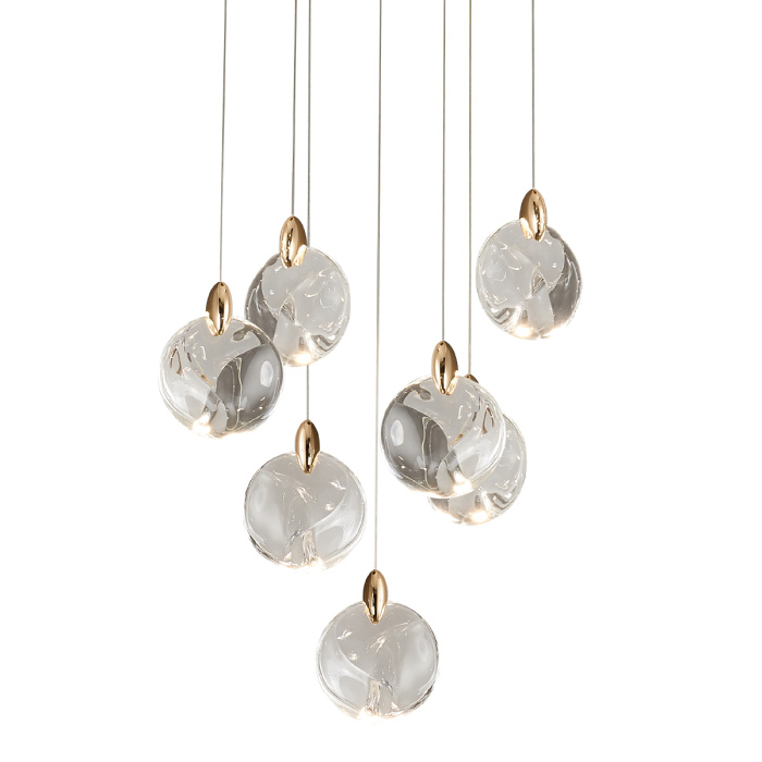 Подвесной светильник Delight Collection OD2440 OD2440-7 gold/clear