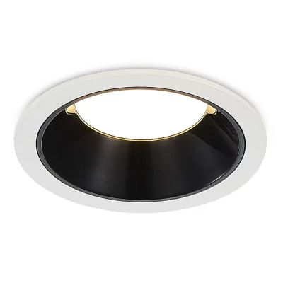 Светильник встраиваемый Черный LED 1*7W 4000K 630Lm Ra80 120° IP20 D85xH45 100-240V ST755.448.07