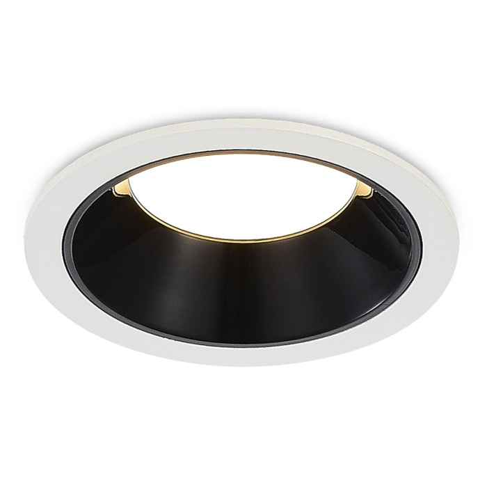 Светильник встраиваемый Черный LED 1*7W 4000K 630Lm Ra80 120° IP20 D85xH45 100-240V ST755.448.07