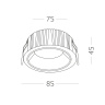 Светильник встраиваемый Черный LED 1*7W 4000K 630Lm Ra80 120° IP20 D85xH45 100-240V ST755.448.07