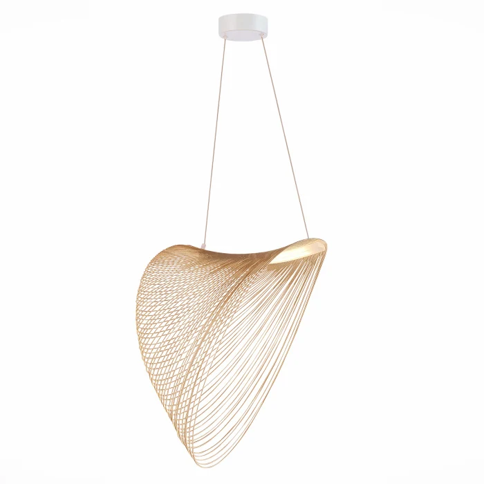 Светильник подвесной ST-Luce Белый/Древесный LED 1*24W 4000K SL6900.503.24