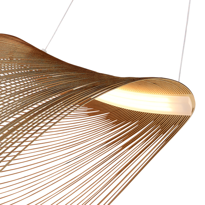 Светильник подвесной ST-Luce Белый/Древесный LED 1*24W 4000K SL6900.503.24