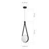 Светильник подвесной ST-Luce Черный/Белый E27 1*60W SL2002.413.01