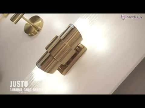 Бра Crystal Lux JUSTO AP2 BRASS