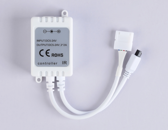 Контроллер для светодиодных лент RGB с инфракрасным пультом 6A 12V 72W/ 24V 144W GS11201 Ambrella light GS11201