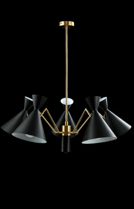 Люстра Crystal Lux JOVEN SP5 GOLD/BLACK