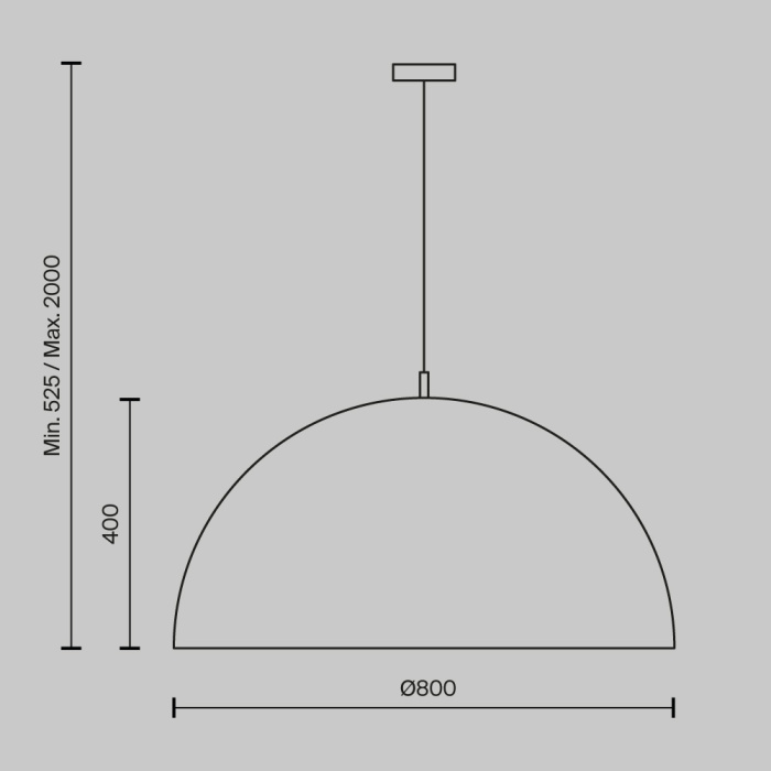 Подвесная люстра Maytoni Dome MOD169PL-05GB1