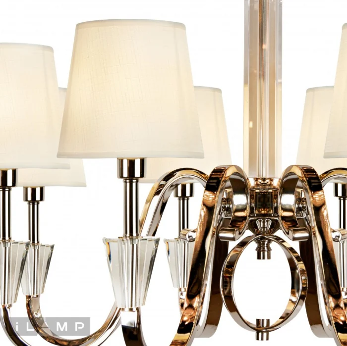 Подвесная люстра iLamp Alesti P2424-8 Nickel