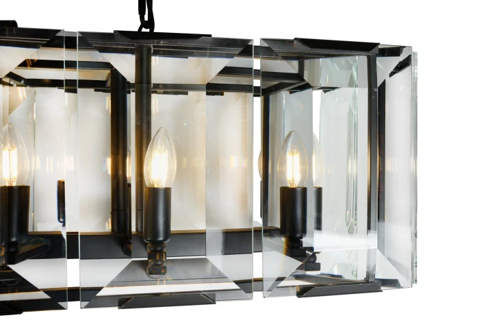 Подвесная люстра iLamp Panorama 6109L-100 Черная