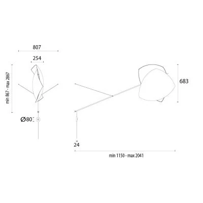 Настенный светильник Leds C4 VOILES