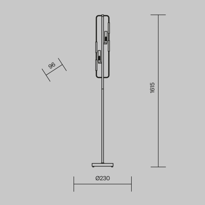 Торшер Maytoni MOD099FL-02G