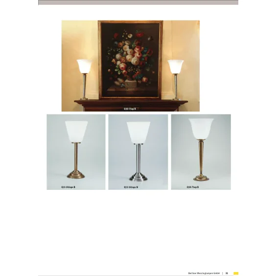 Настольная лампа Berliner Messinglampen Q11-141opsB