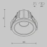 Встраиваемый светильник Maytoni Technical Alfa LED DL043-01-10W4K-RD-WB