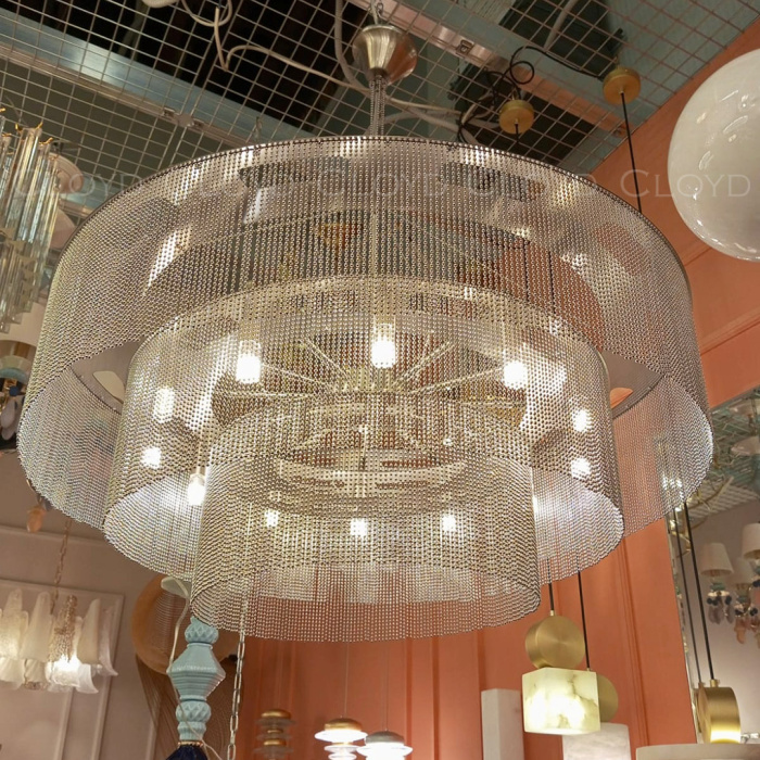 Люстра Cloyd ONASSIS C12 / Ø80 см - никель сатин (арт.11358)