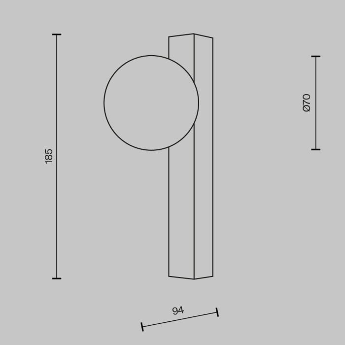 Настенный светильник Maytoni Yora MOD464WL-L3BS3K