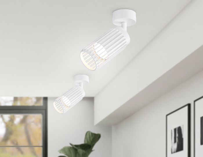 Накладной поворотный спот со сменной лампой GU10 Ambrella light TN51677