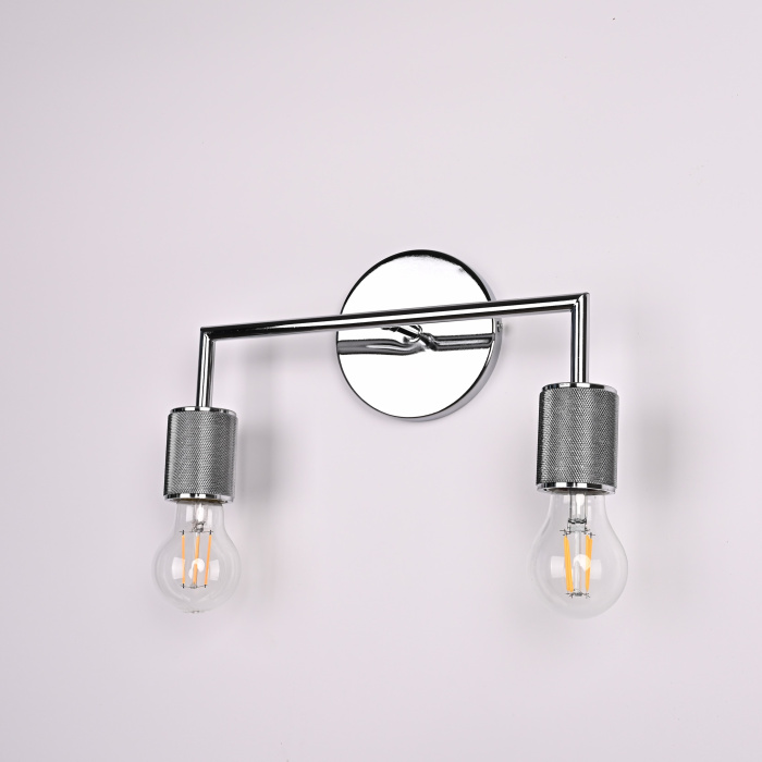 Бра RH Utilitaire Double Sconce Silver ImperiumLoft