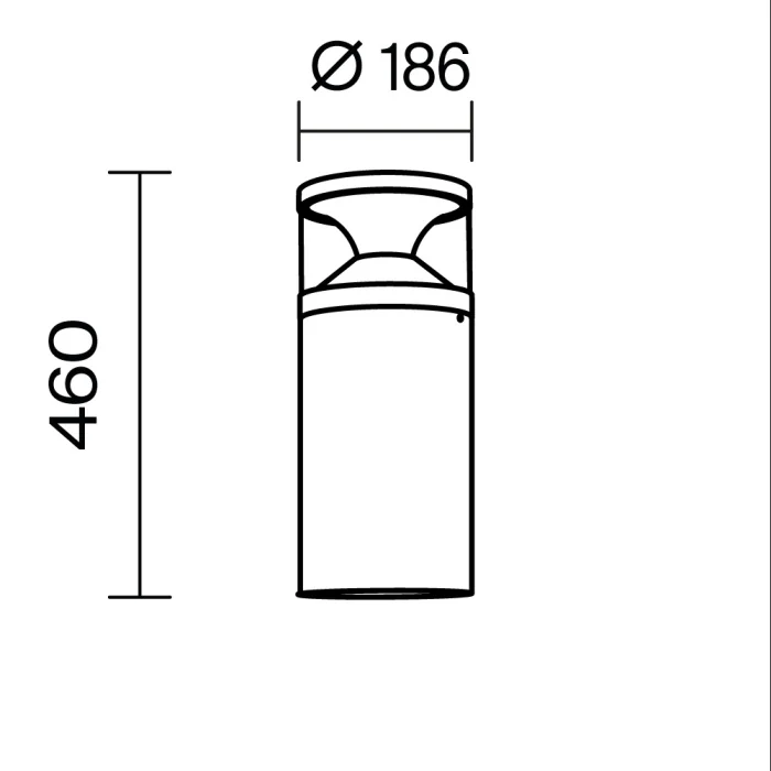 Садово-парковый светильник Maytoni Pyro O496FL-L21B3K1