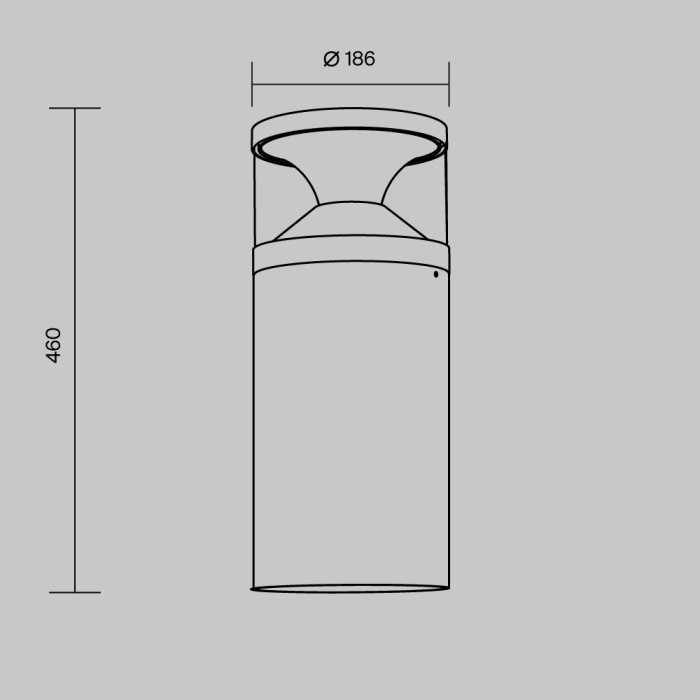 Садово-парковый светильник Maytoni Pyro O496FL-L21B3K1