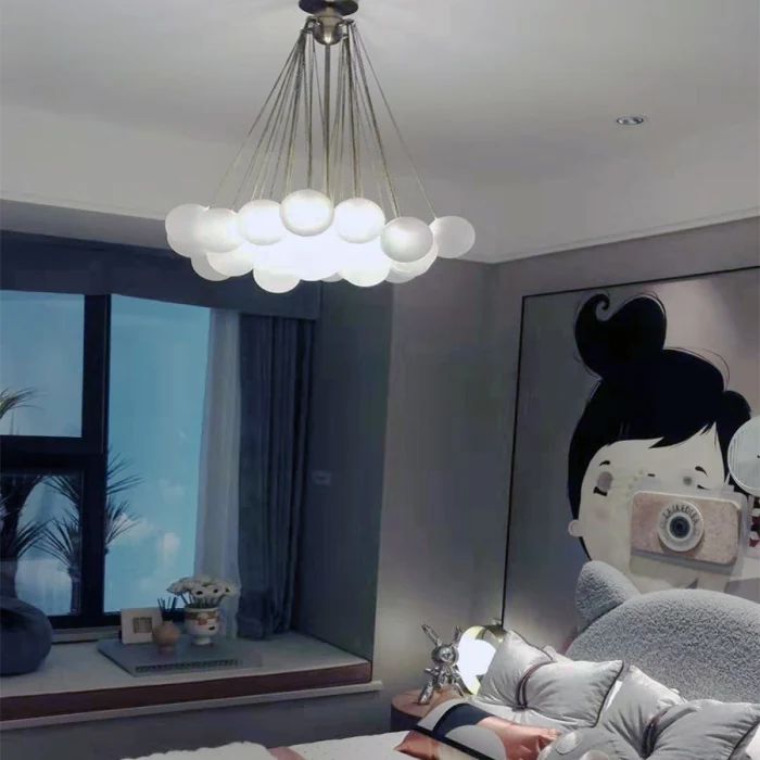 Люстра подвесная AGDA 20 золото ImperiumLoft