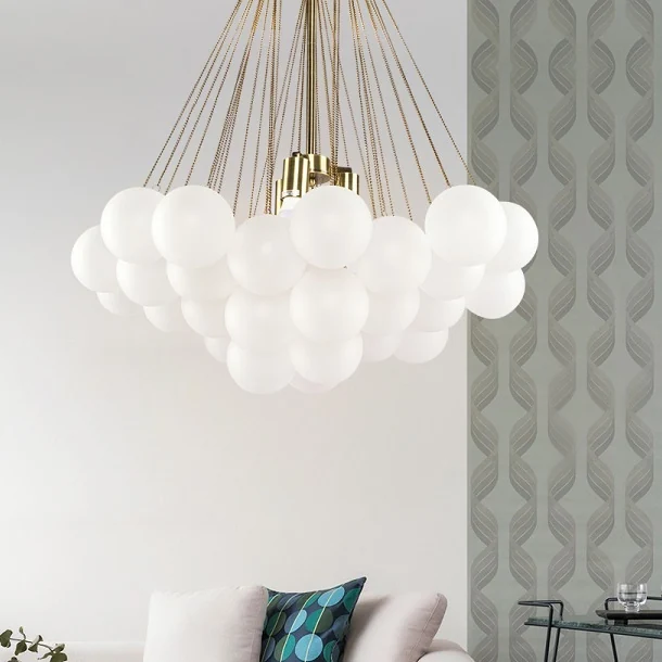 Люстра подвесная AGDA 20 золото ImperiumLoft