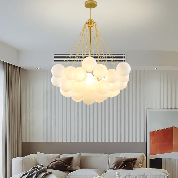 Люстра подвесная AGDA 20 золото ImperiumLoft