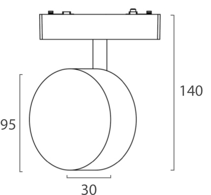 Светильник на шине Italline IT09-9019 black 4000K