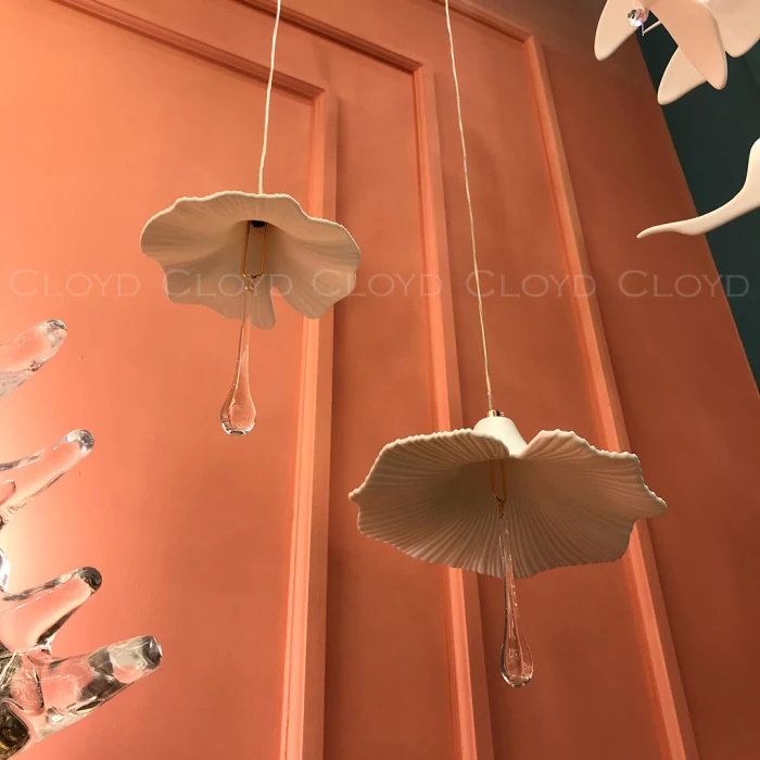 Подвесной светильник Cloyd SHANGRILA-A P1 / Ø16 см - керамика - золото (арт.11467)