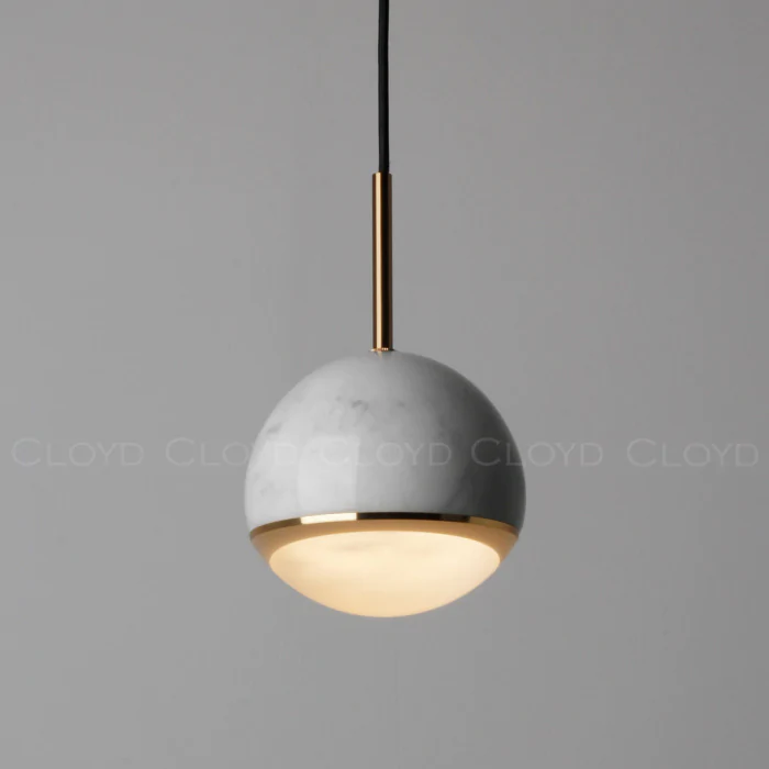 Подвесной светильник Cloyd LUNAR P1 / латунь - бел.мрамор (арт.11058)