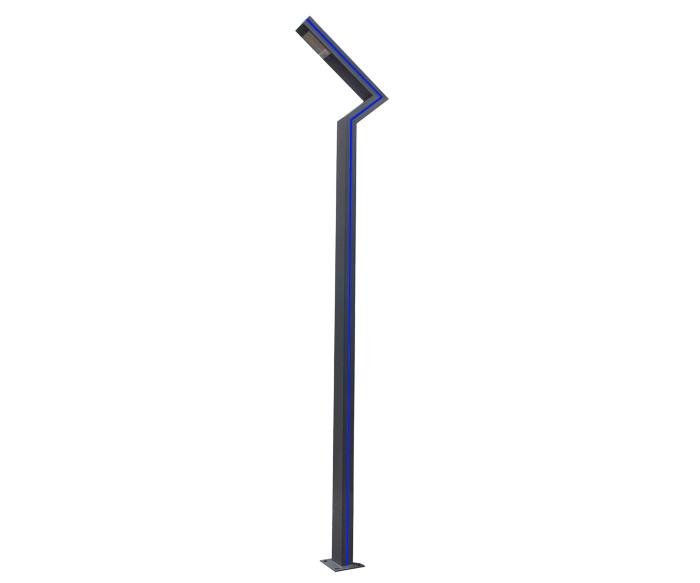 Светильник уличный Сания серый 220V w13*8,5 h300 Led 30W (4000K) Декоративная подсветка синяя. Kink Light 09203-F(220V),16(05)