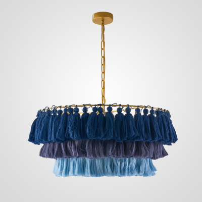 Подвесная люстра TASSEL Синий ImperiumLoft