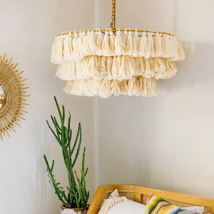 Подвесная люстра TASSEL Синий ImperiumLoft