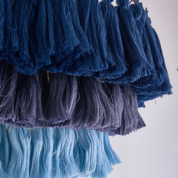 Подвесная люстра TASSEL Синий ImperiumLoft