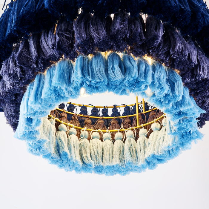 Подвесная люстра TASSEL Синий ImperiumLoft