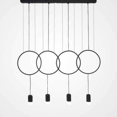 Подвесной светильник FORVET BLACK L4 ImperiumLoft