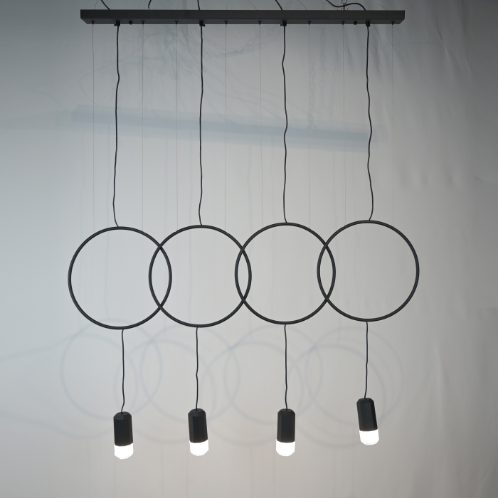 Подвесной светильник FORVET BLACK L4 ImperiumLoft