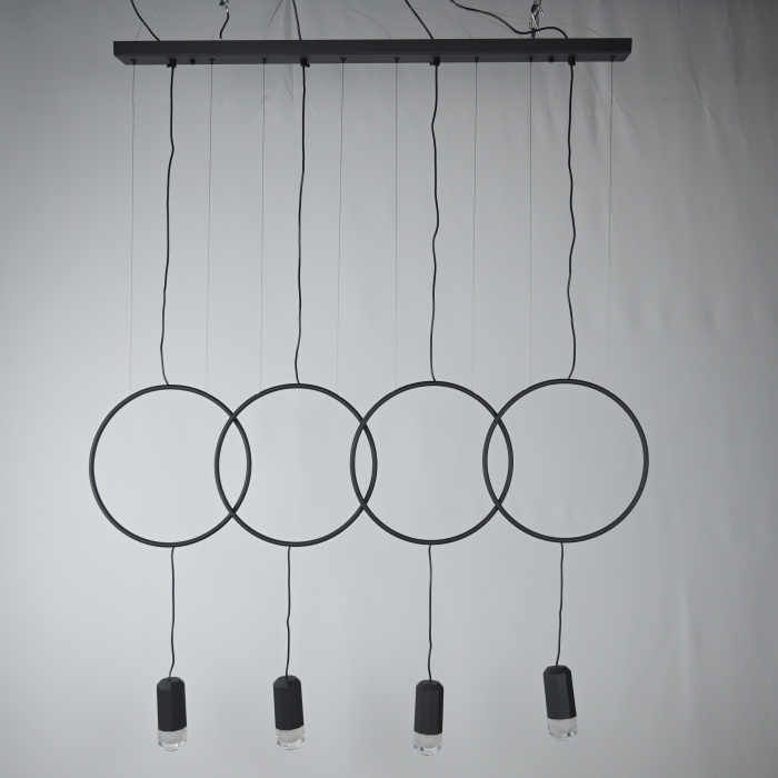 Подвесной светильник FORVET BLACK L4 ImperiumLoft