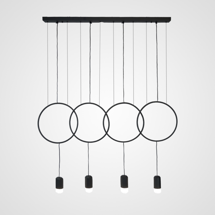 Подвесной светильник FORVET BLACK L4 ImperiumLoft