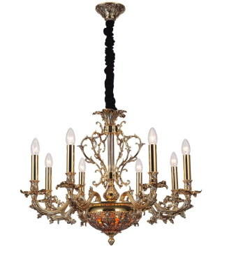 Люстра подвесная Lucia Tucci FIRENZE 1780.8.2 antique gold