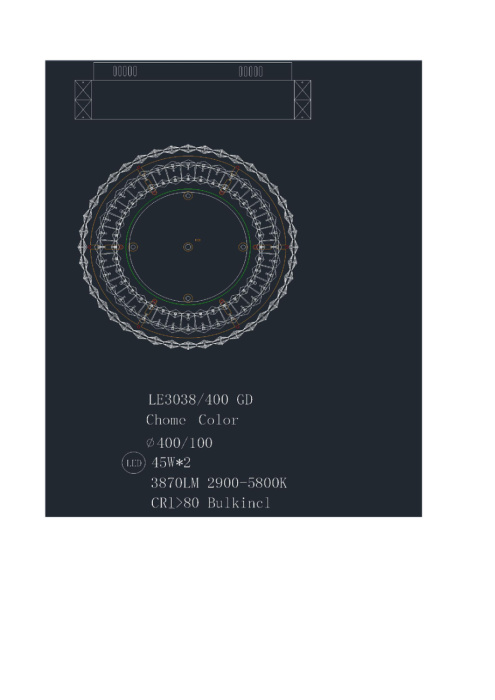 Потолочный светильник Leon Janette LE3038/400 GD