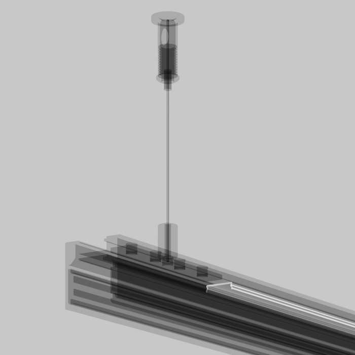Рассеиватель для низкпрофильного накладного шинопровода Maytoni TRAMN034DC-2W