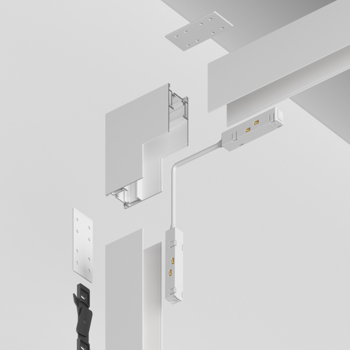 Коннектор угловой внутренний Gravity накладной белый Maytoni TRX010ICL-21W