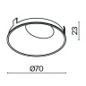 Декоративная рамка-отражатель для светильников Maytoni Wise Ring057-10-MG