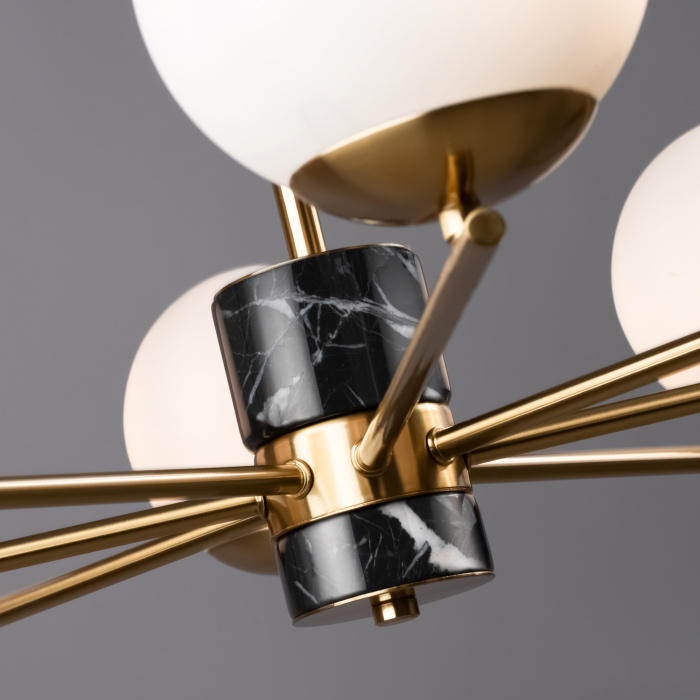 Люстра на штанге Freya Marble FR5230PL-08BS