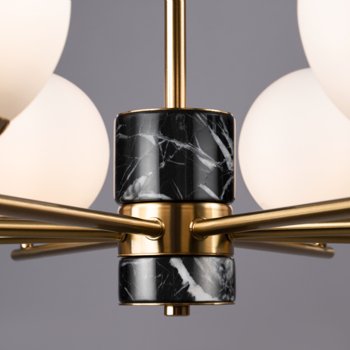 Люстра на штанге Freya Marble FR5230PL-08BS