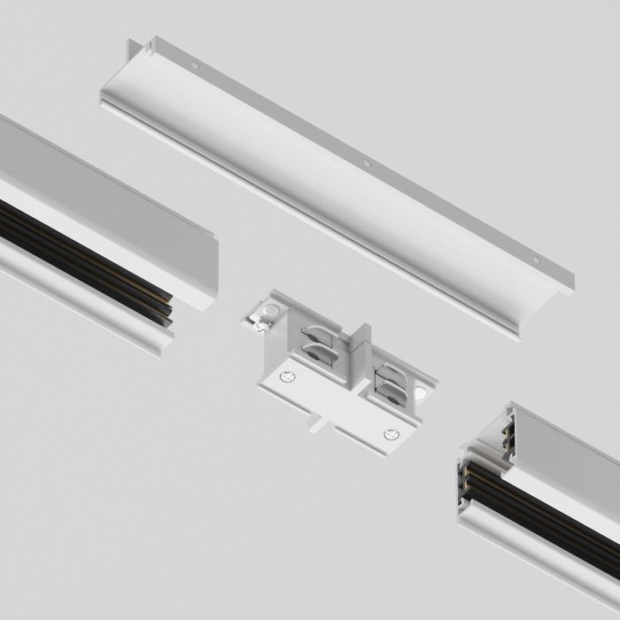 Коннектор прямой внутренний Trinity белый Maytoni TRA005CI-31W