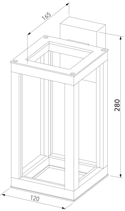 Уличный настенный светильник Elektrostandard Frame 4690389219108