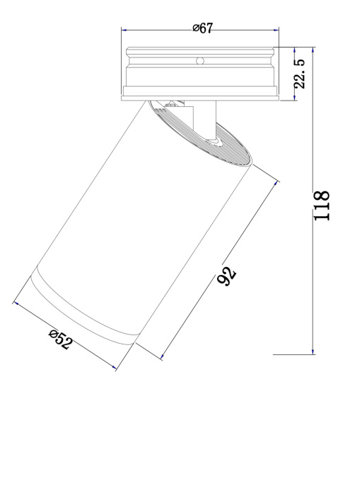Потолочный светильник Maytoni Focus S C058CL-01W