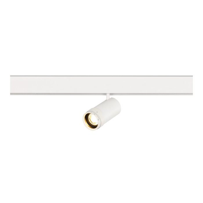 Магнитный трековый светильник ZOOM Белый LED 1*12W 3000K Lm Ra90 10-55° IP20 D50xH160 4 ST357.536.12